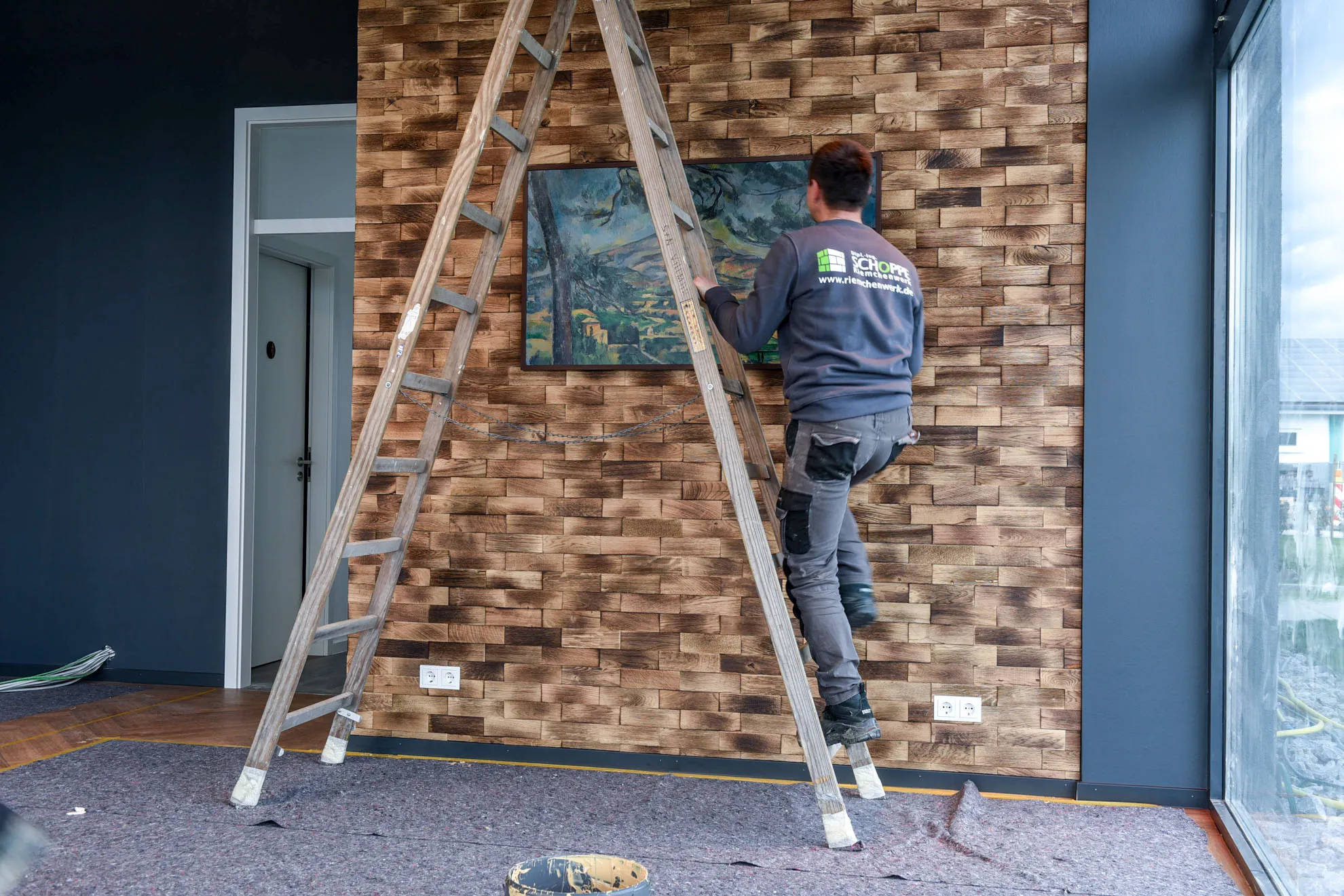 Holzriemchen Eiche geflammt